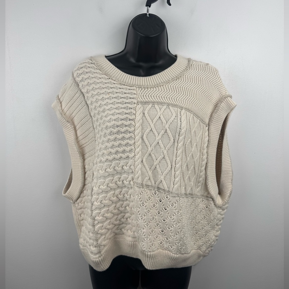 Free People Women Take The Plunge Crochet‎ Vest Size Small